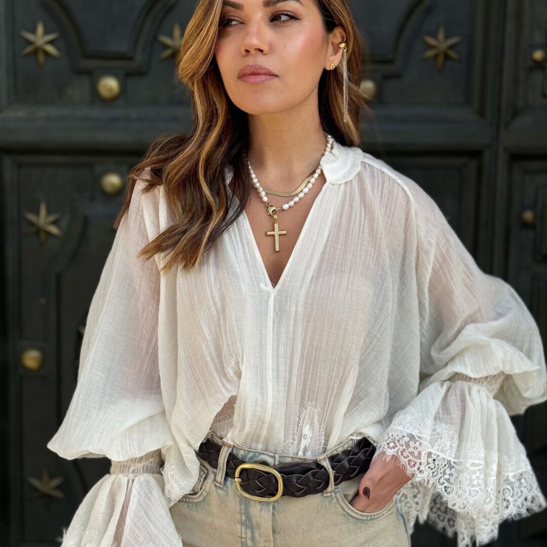 Blusa pizzo