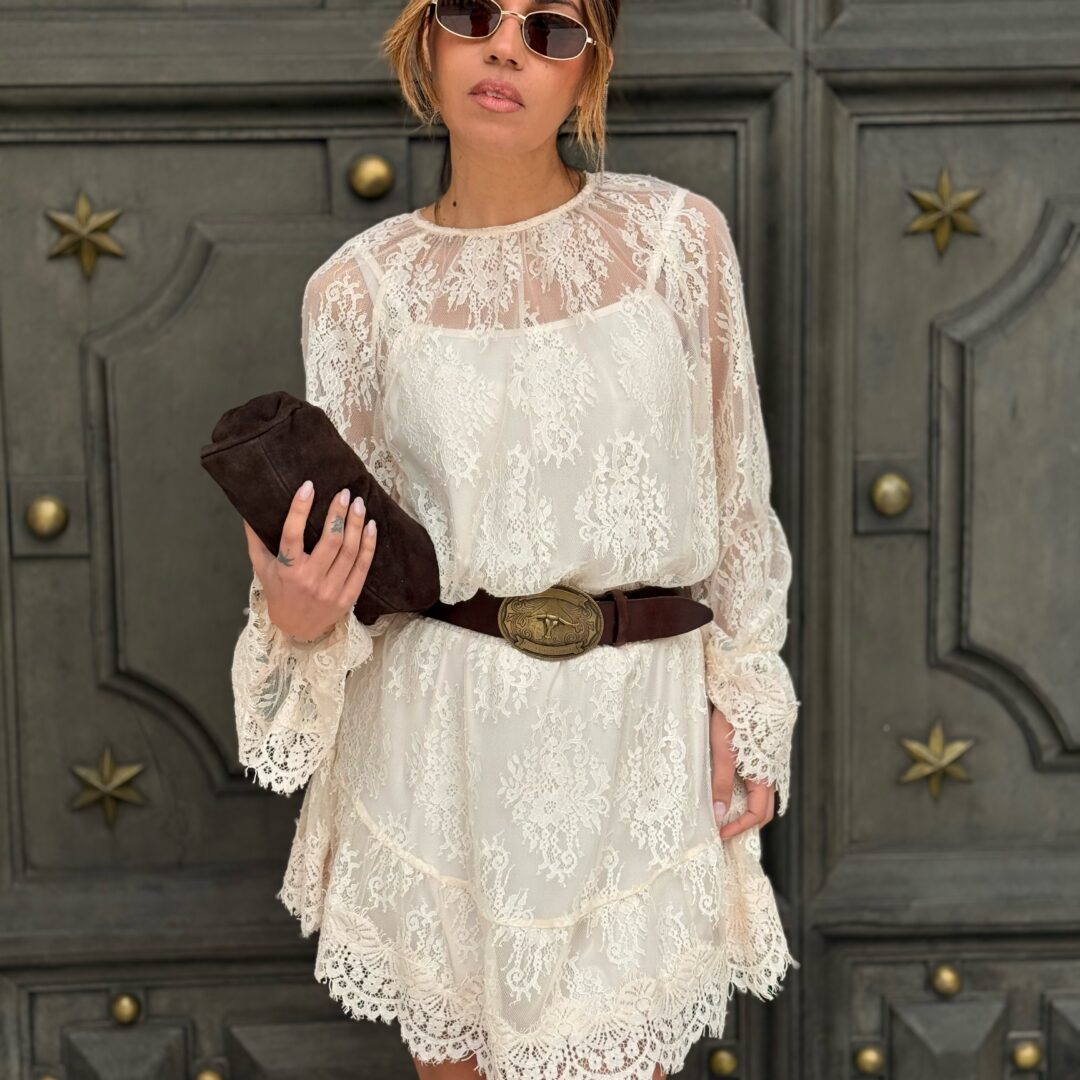 Mini dress pizzo