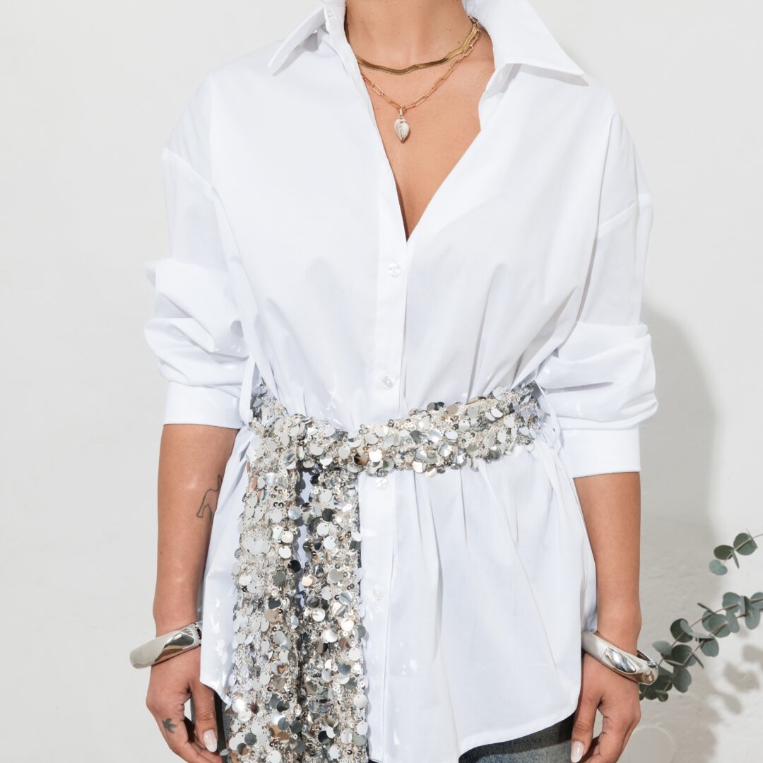 Camicia cintura pailletes