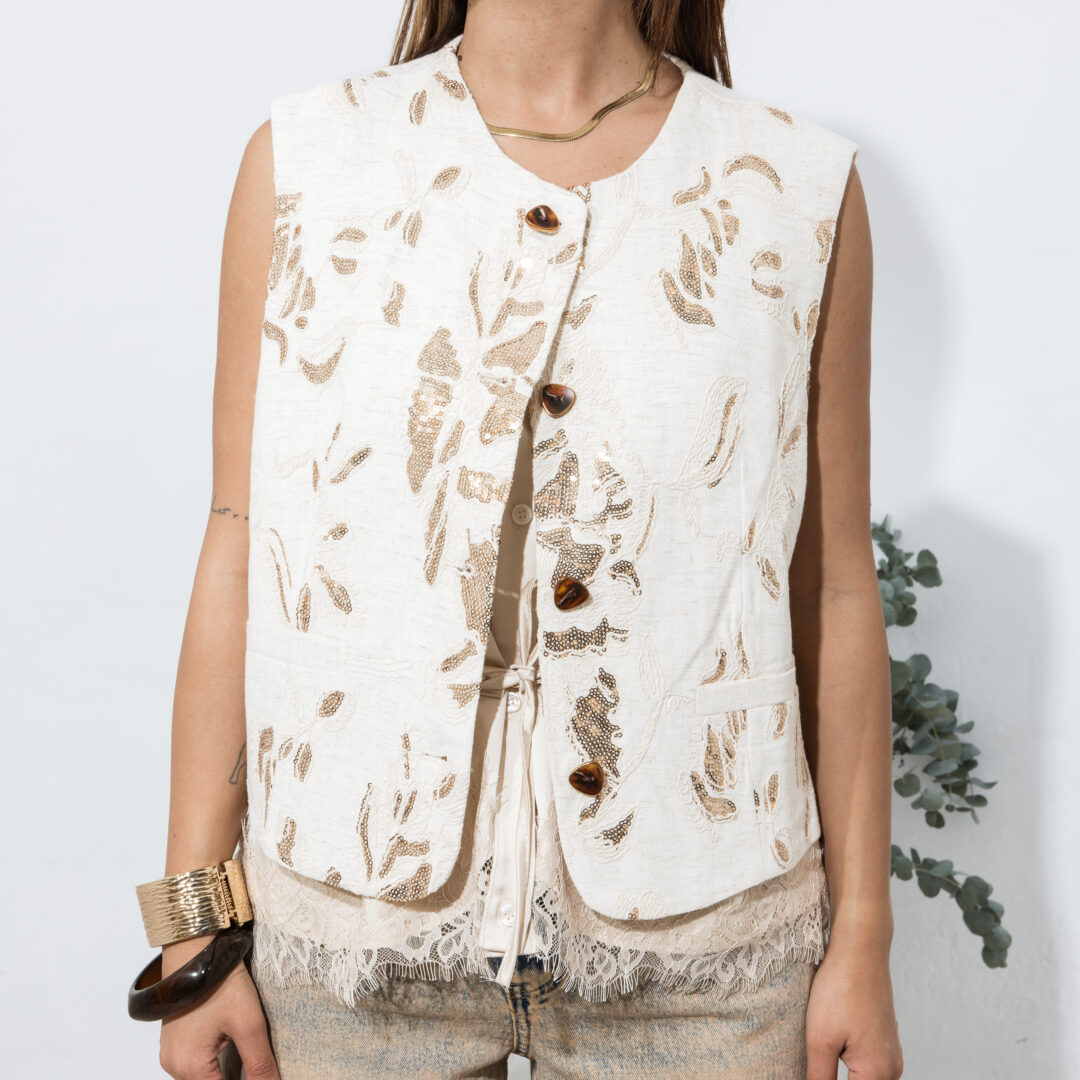 Gilet pailletes