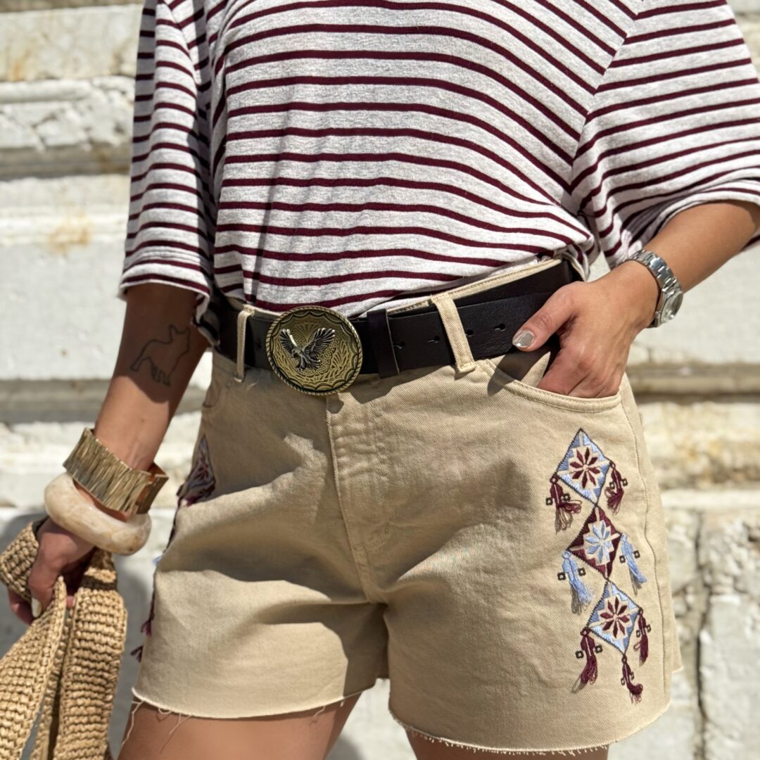 Short ricamato
