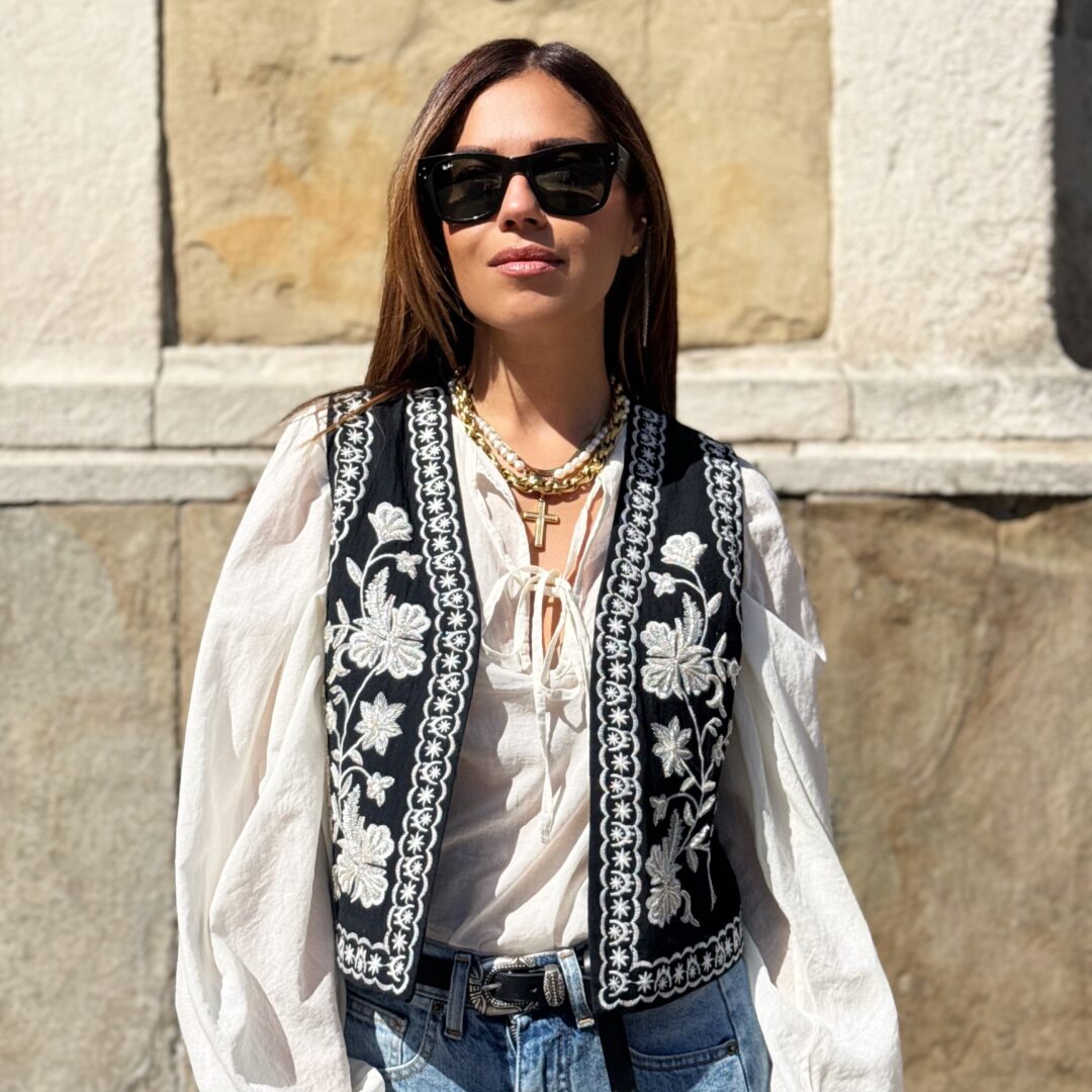 Gilet ricamato