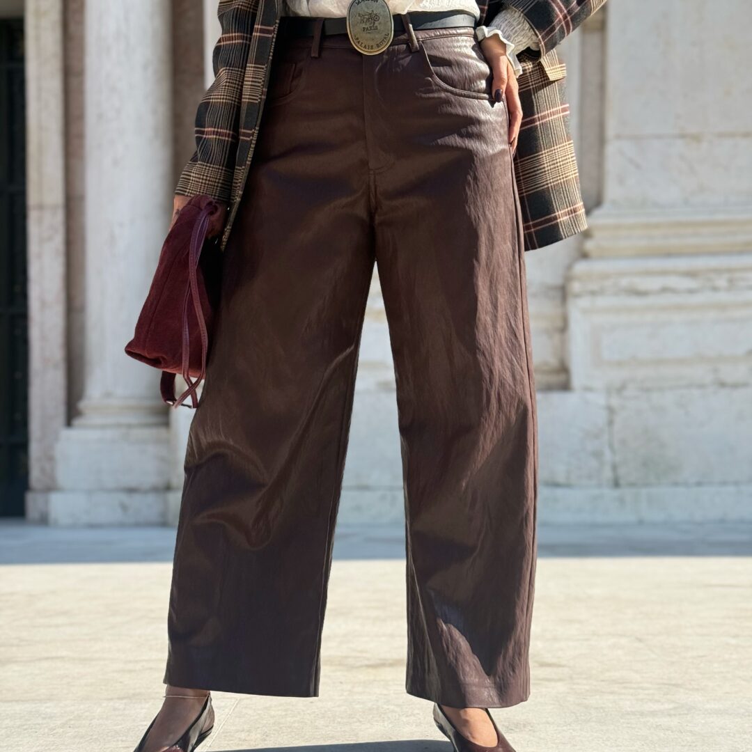 Pantalone ecopelle